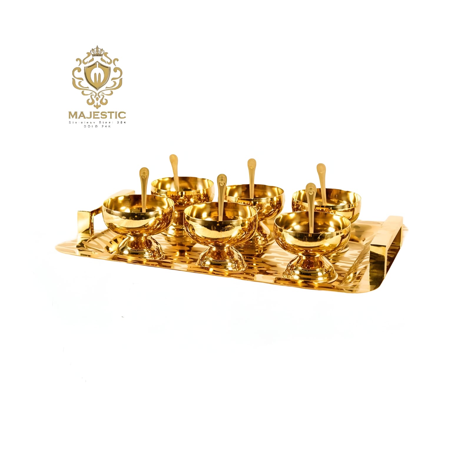 طقم كاسات مذهب